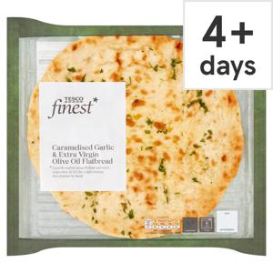 Tesco Finest Gar. & X/V O/Oil Flatbread 200g