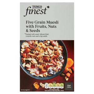 Tesco Finest Fruit Nut & Seed Muesli 500G