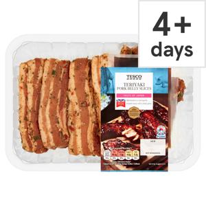 Tesco Teriyaki Pork Belly Slices 520g