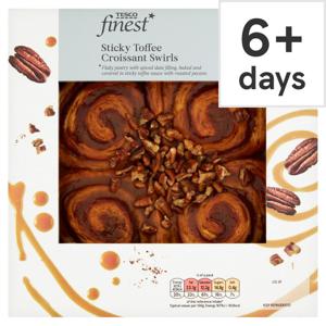 TescoFin* Sticky Toffee Croissant Swirls 400g