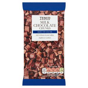 Tesco Milk Chocolate Chunks 100G