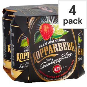 Kopparberg Strawberry & Lime 4X330ml Can