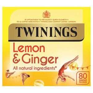 Twinings Lemon And Ginger 80S 120G