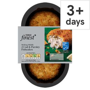 Tesco Finest 2 Cod & Parsley Fishcakes 290G