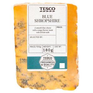 Tesco Shropshire Blue Cheese 180G