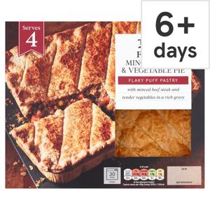 TESCO MINCED STEAK & VEG PIE 700G