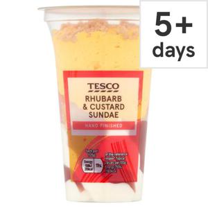 Tesco Rhubarb & Custard Sundae 125G