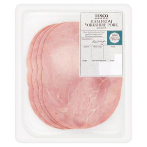 Tesco Ham From Yorkshire Pork 4 Slices