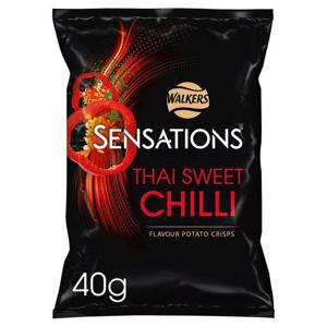 Sensations Sweet Chilli Crisps 40G