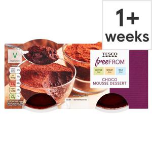 Tesco Free From Chocolate Mousse 2X90g