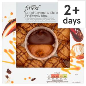 Tesco Fin* Salted Caramel & Choc P/Roles 160g