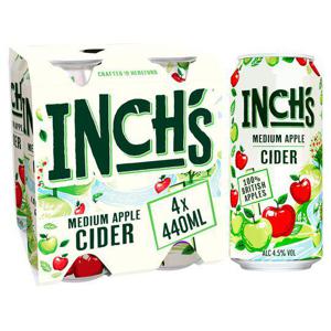 Inch's Medium Apple Cider 4 X 440Ml