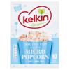Kelkin Microwave 50% Less Fat Salted Popcorn 3 Pack (90 g)