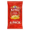 King Cheese & Onion Crisps 6 Pack (150 g)