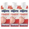Alpro Dairy Free Strawberry Flavoured Soya Milk 3 Pack (250 ml)