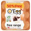OEgg Free Range Medium Eggs  50% Extra Free (6 Piece)