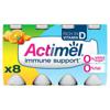 Danone Actimel 0% Multifruit Yogurt Drink 8 Pack (800 g)
