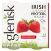 Glenisk 0% Fat Strawberry Protein Yogurt 4 Pack (100 g)