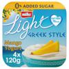 Muller Light Greek Style Mango Yogurt 4 Pack (120 g)