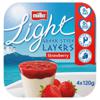 Muller Light Greek Style Layers with Strawberry 4 Pack (480 g)