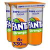 Fanta Orange Zero 4pk (330 ml)