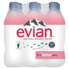 Evian Still Mineral Water Bottles 6 Pack (500 ml)