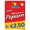 Tayto Salted Microwave Popcorn EUR2.50 Flashed 3pk (240 g)