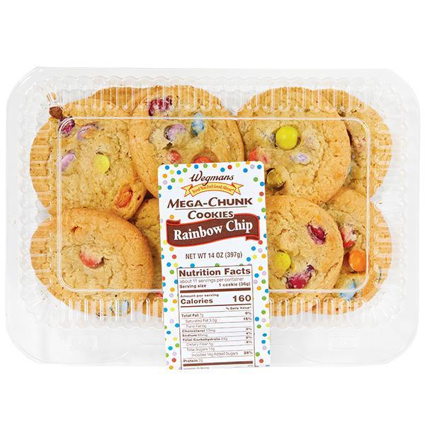 Wegmans Mega-Chunk Rainbow Chip Cookies