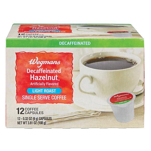 Review Wegmans Decaffeinated Hazelnut Single Serve Coffee Capsules