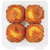 Wegmans Muffins, Peach, 4 Pack