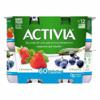 Activia Yogurt, Nonfat, Strawberry/Blueberry, 12 Pack