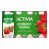 Activia Yogurt Drink, Lowfat, Strawberry Flavor, 8 Pack
