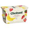 Chobani Yogurt, Low-Fat, Strawberry Banana, Greek, 4 Value Pack