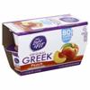 Light & Fit Yogurt, Nonfat, Peach, Greek, Original, 4 Pack