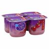 Light & Fit Yogurt, Nonfat, Cherry, 4 Pack