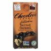 Chocolove Dark Chocolate, Salted Caramel, Filled, 55% Cocoa
