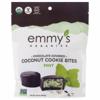 Emmy's Organics Cookie Bites, Coconut, Organic, Chocolate Covered, Mint