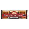 Edward & Sons Brown Rice Snaps, Baked, Tamari Sesame
