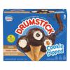 Drumstick Cookie Dipped Frozen Dairy Dessert Cones, Vanilla/Vanilla Fudge/Vanilla Caramel, 8 Pack