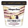 Haagen-Dazs Ice Cream, Belgian Chocolate Vanilla & Blackberry, Crispy Trio Layers