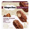 Haagen-Dazs Ice Cream Bars, Coffee Almond Crunch, Mini, 6 Pack