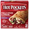 Hot Pockets Sandwiches, Philly Steak & Cheese, Seasoned Crust, 2 Pack