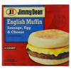JIMMY DEAN Sausage, Egg & Cheese English Muffin Sandwiches, 4 Count (Frozen)