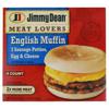 JIMMY DEAN Meat Lovers English Muffin Sandwiches, 4 Count (Frozen)