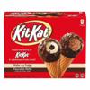 Kit Kat Frozen Dairy Dessert Cones, Wafer with Fudge/Chocolate Wafer, 8 Pack