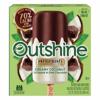 Outshine Fruit and Dairy Bars, Creamy Coconut, Half Dipped in Dark Chocolate, 5 Pack