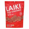 Laiki Rice Crackers, Red, Gluten Free, 100% Whole Grain, With Sea Salt