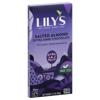 Lily's Chocolate, Extra Dark, Salted Almond, 70% Cocoa
