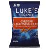 Luke's Organic Cheddar Cheese Snacks, Multigrain, Cheddar Lightning Bolts