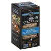 Lundberg Thin Stackers Puffed Grain Cakes, Organic, Cracked Black Pepper, Lightly Salted